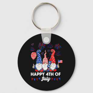Chaveiro Gnomos Feliz 4 de Julho