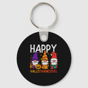 Chaveiro Gnomos Feliz Hallothanksmas Dia das Bruxas Ação de