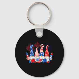 Chaveiro Gnomos Patriótico Americano Bandeira Custa 4