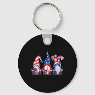 Chaveiro Gnomos Patrióticos 4 De Julho Dia Da Independência
