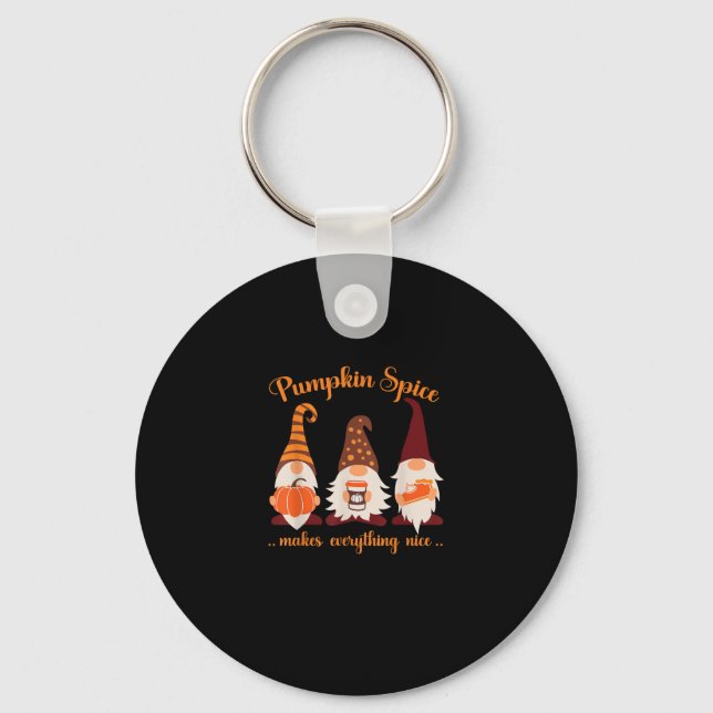 Chaveiro Gnomos Pumpkin Pumpkin Spice Faz Tudo (Frente)