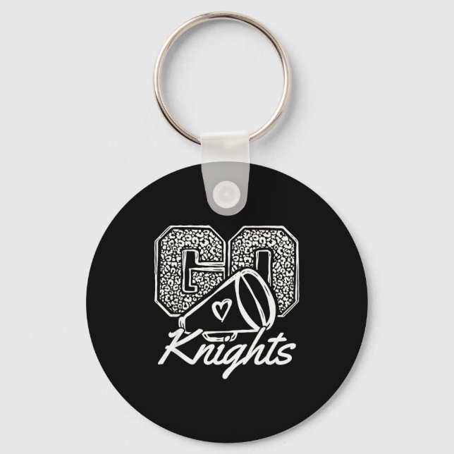 Chaveiro Go Cheer Knights Srts Name Men Women Boy Girl  (Frente)