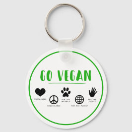 Chaveiro Go Vegan
