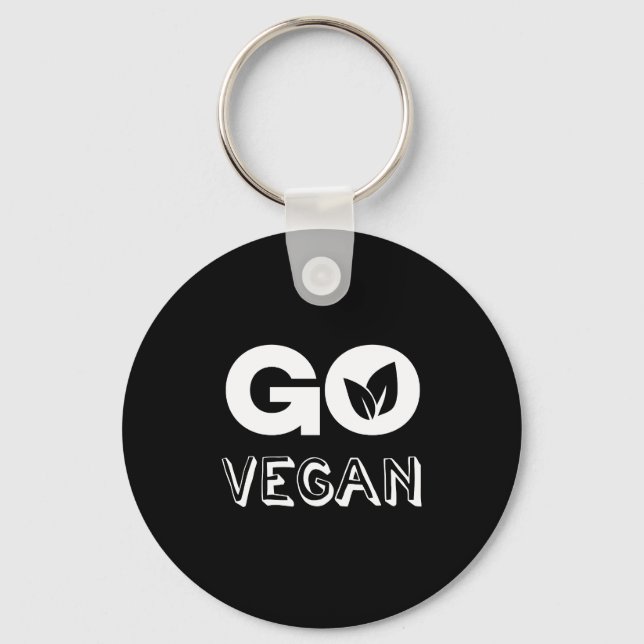 Chaveiro Go Vegan Plant Based Nutritritrition Vegans (Frente)