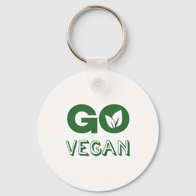 Chaveiro Go Vegan Plant Based Nutritritrition Vegans (Frente)