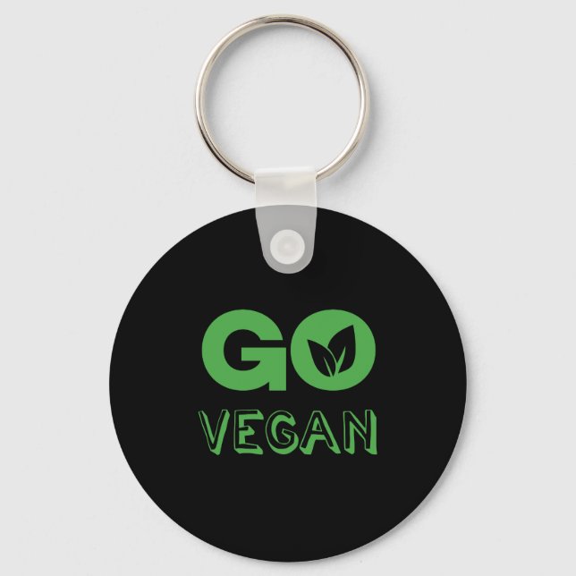 Chaveiro Go Vegan Plant Based Nutritritrition Vegans (Frente)