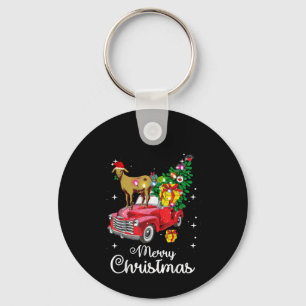Chaveiro Goat Rides Red Car Natal