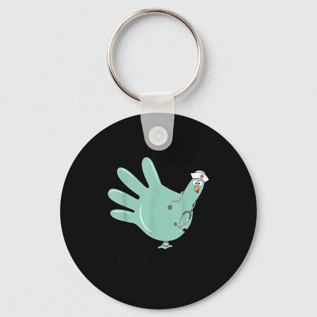Chaveiro Gobble Gobble Funny Thanksgiving Nurse Humor  (Frente)