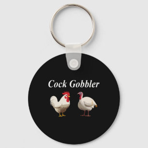 Chaveiro Gobbler Dia de Ação de Graças Engraçado Obsceno Ad