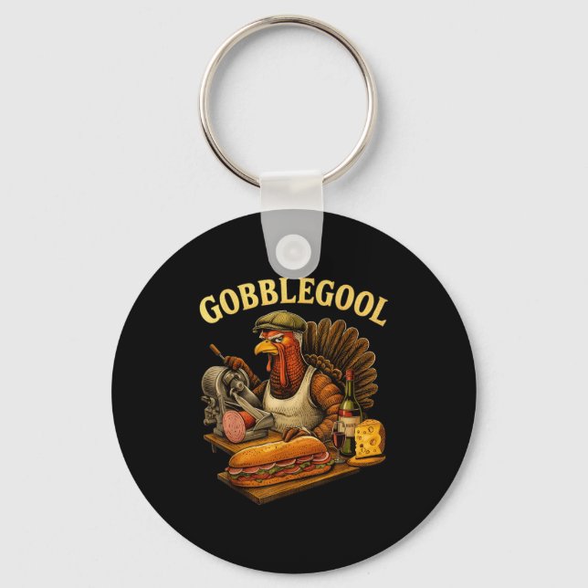Chaveiro Gobbol Turkey Thanksgiving  (Frente)