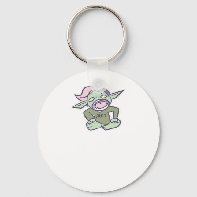 Chaveiro Goblincore Fart Goblin Clássico (Frente)