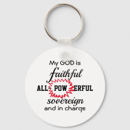 Chaveiro GOD IS FAITHFUL Christian