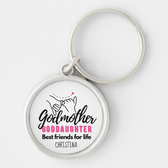 Chaveiro Godchild Gift - A Madrinha dos Melhores Amigos da  (Frente)