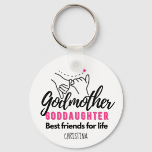 Chaveiro Goddaughter Gift - Godmother Best Friends for Life