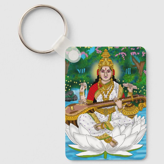 Chaveiro Goddess Saraswati Keychain (Frente)