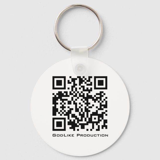 Chaveiro Godlike Production QR Logo Key-Chain (Frente)