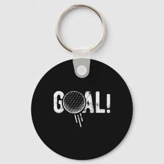 Chaveiro Gol de Futebol Engraçado Golfe Quatro Piada