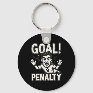 Chaveiro Gol de Futebol Penalidade Vintage, Comida Futl Eng