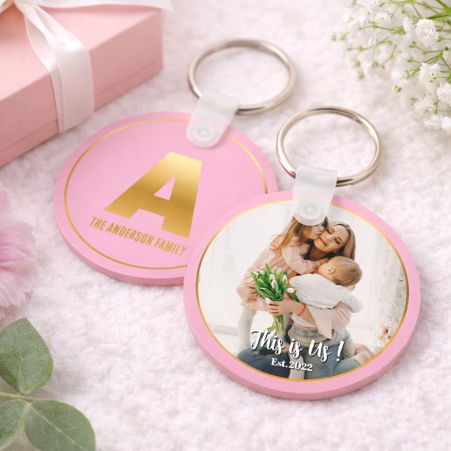 Chaveiro Gold Alfabet Letter Button sleutelhanger (Criador carregado)