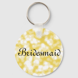 Chaveiro Gold Glitter Personalized Bridesmaid