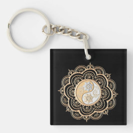 Chaveiro Gold & Silver Mandala