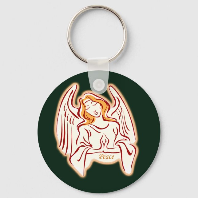 Chaveiro Golden Angel Of Peace Key Chain (Frente)