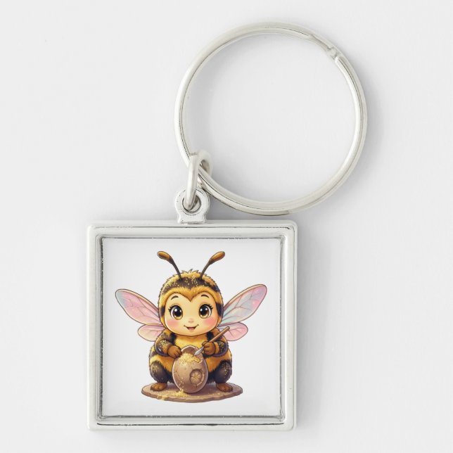 Chaveiro Golden Bumblebee in Bloom Dance.10 (Frente)