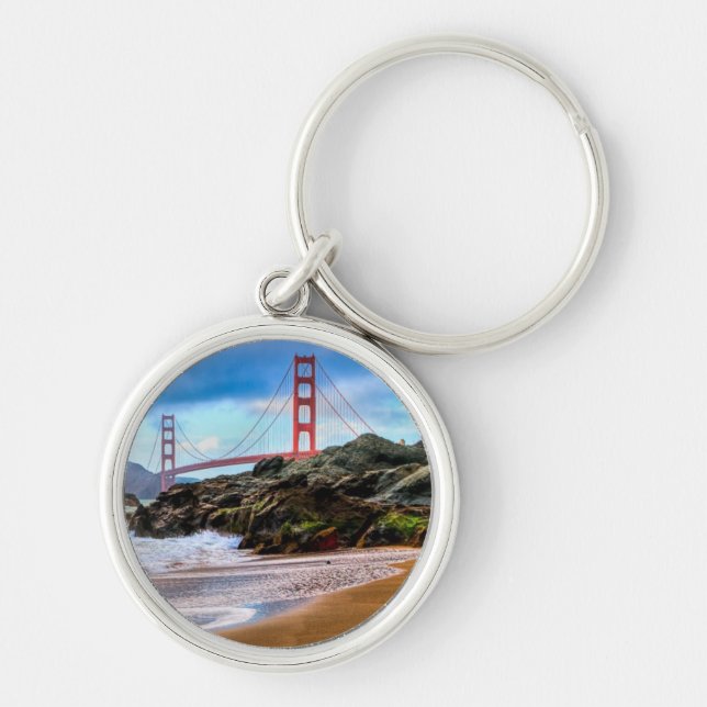 Chaveiro Golden gate bridge no por do sol (Frente)