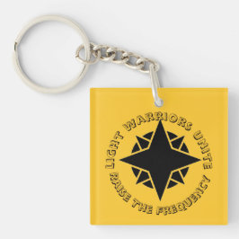 Chaveiro Golden Light Warriors Unite Acrylic Keychain