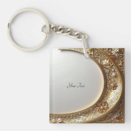 Chaveiro Golden Ornate Frame Keychain