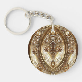 Chaveiro Golden Ornate Frame Keychain
