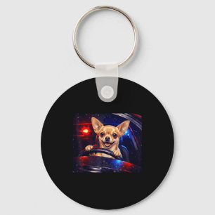 Chaveiro Golden retriever engraçado dirigindo meme cachorro