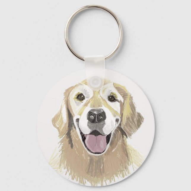Chaveiro Golden Retriever Rindo (Frente)