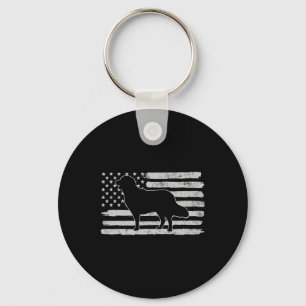 Chaveiro Golden Retrievers Cão Bandeira Dos EUA 4 De Julho 