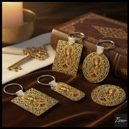 Chaveiro Golden Reverence Virgin Mary