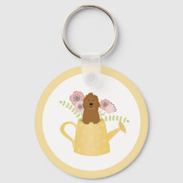 Chaveiro Goldendoodle Em Água Pode Amarelar
