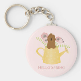 Chaveiro Goldendoodle Na Água