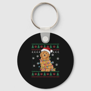 Chaveiro Goldendoodle Natal Feio Suar Engraçado Cachorro En