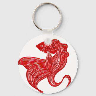 Chaveiro Goldfish cortado com tesoura original