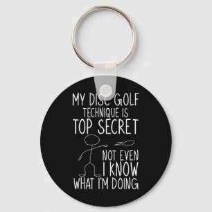 Chaveiro Goleiro de Disco Técnica de Golfe de Disco Engraça