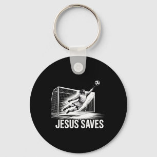 Chaveiro Goleiro de Futebol Jesus Salva Cristão