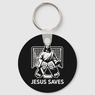 Chaveiro Goleiro de Hóquei Jesus Salva Cristão Hoc