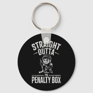 Chaveiro Goleiro de Hóquei no Gelo Menino Straight Outta Th