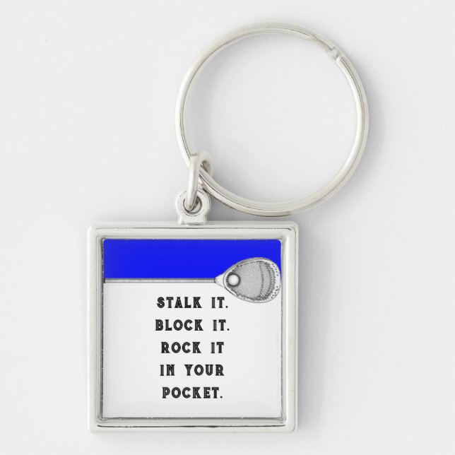 Chaveiro Goleiro de Lacrosse (Frente)