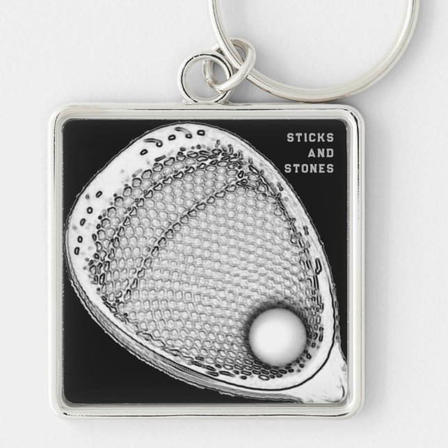 Chaveiro Goleiro de Lacrosse (Frente)