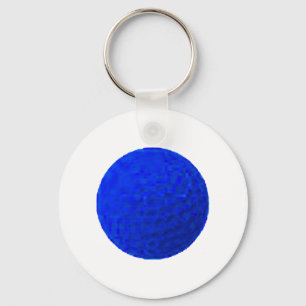 Chaveiro Golf Ball Blue O MUSEU Zazzle Dons