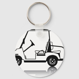 Chaveiro Golf Carrinho Branco
