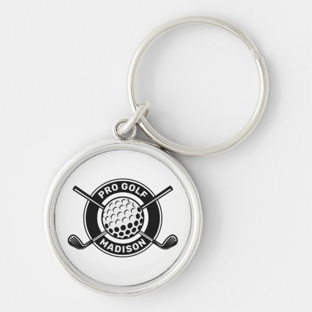 Chaveiro Golf de Nome e Texto Personalizado (Frente)