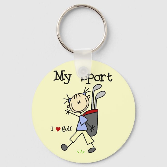 Chaveiro Golf Minhas camisetas e presentes esportivos (Frente)