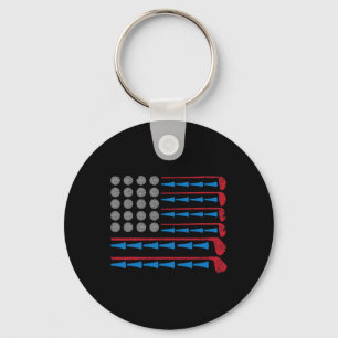 Chaveiro Golf Player Usa Flag Golfer Esporte Padre Pai G